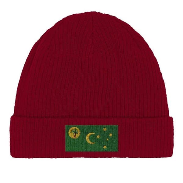 Bonnet Lippu Cocos-saarten Punaisena Röd