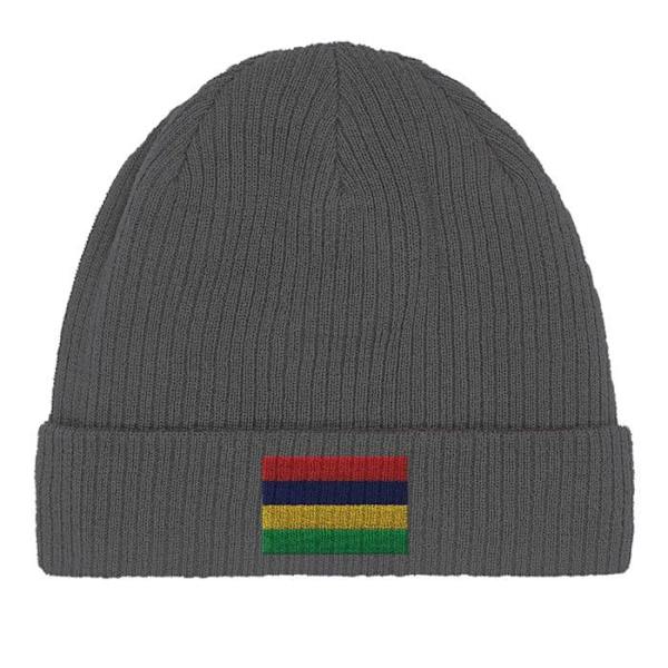 Bonnet Drapeau øen Mauritius i Grå Grå
