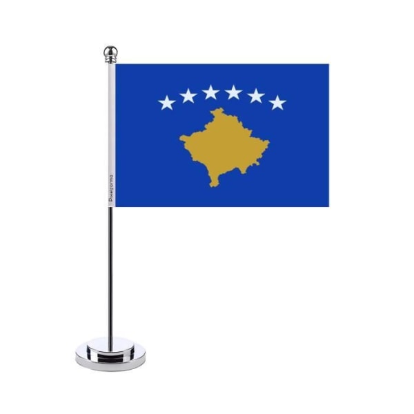 Kosovo kontorsflagga 14x21cm i polyester