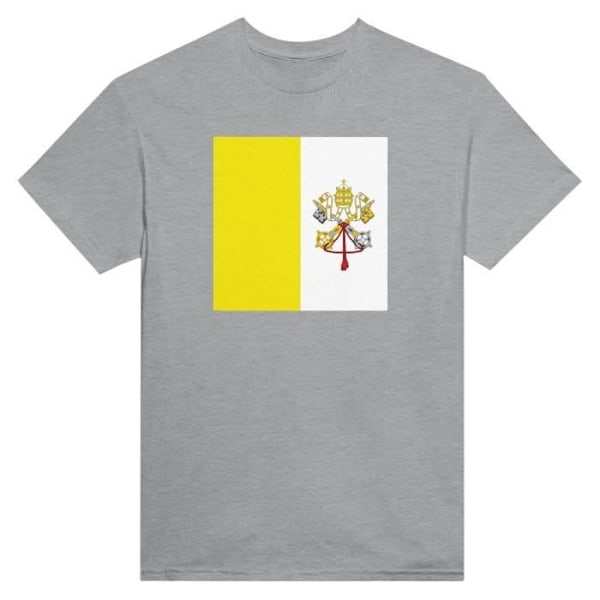 Vatikanets Flag T-shirt i grå farve Grå M