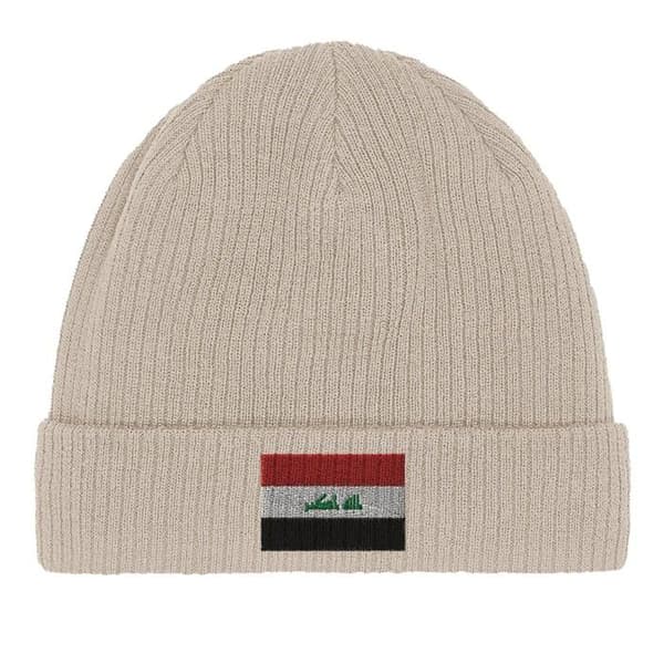 Bonnet Drapeau Irak i Beige Beige