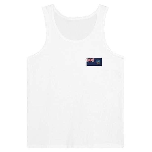 Montserrat Flag Broderi Tank Top i Hvid Vit S