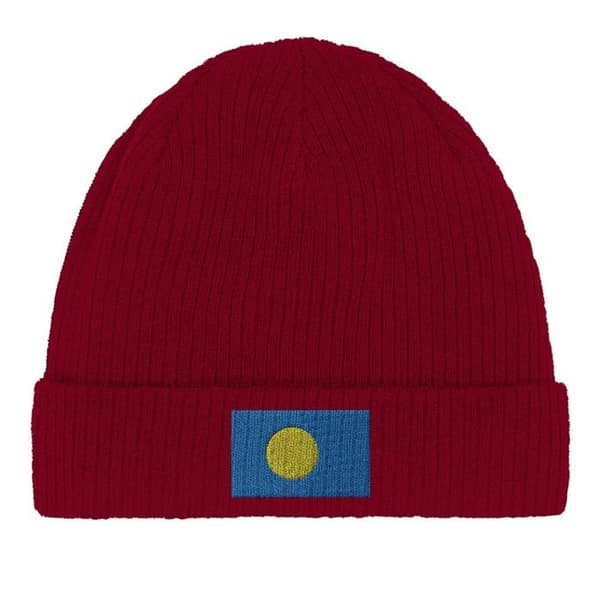 Palaos-lippu Bonnet Punaisena Röd