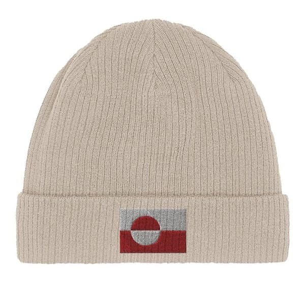 Bonnet Drapeau Groenland i Beige Beige