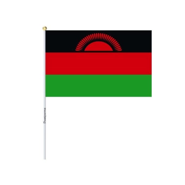 Lots Mini Flag of Malawi 14x21cm i 100 stycken