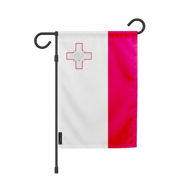 Flag - Malta - 32 x 47.5 cm - Polyester - Double-sided Printing - Multicolored Flerfärgad