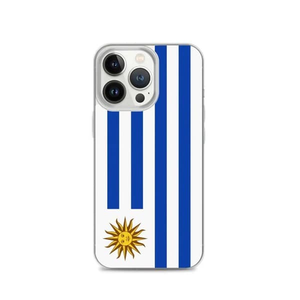 Uruguay-lippu puhelinpidike - iPhone 13 Pro Flerfärgad