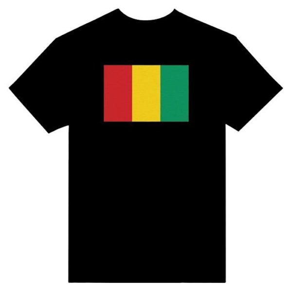 Guinea Flag T-shirt i sort farve Svart S