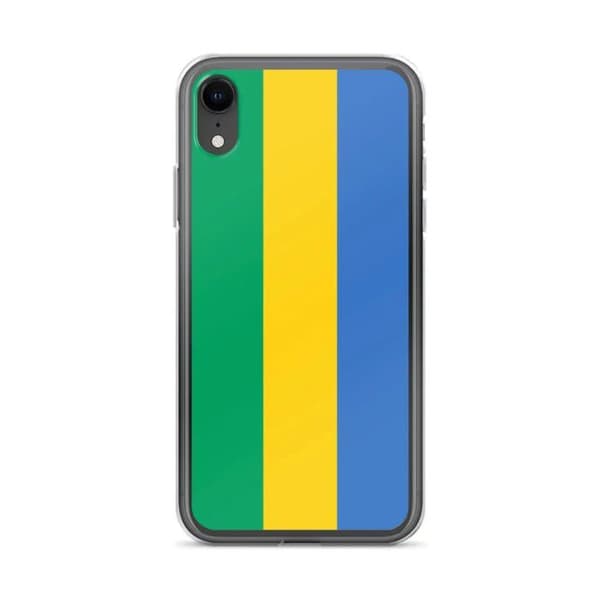 Coque - PIXELFORMA - iPhone XR - Gabons flag - Blødt silikone - Optimal beskyttelse Grön