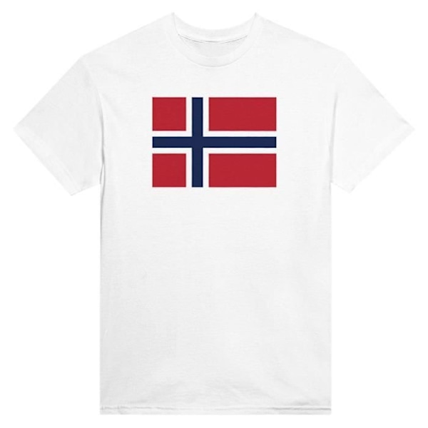 Svalbard og Jan Mayen Flag T-shirt i hvid farve Vit XXXXL