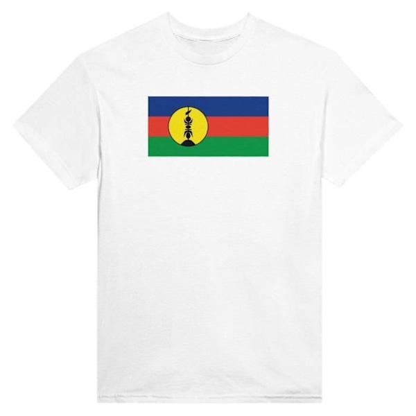 New Caledonia Flags T-shirt i hvid farve Vit S