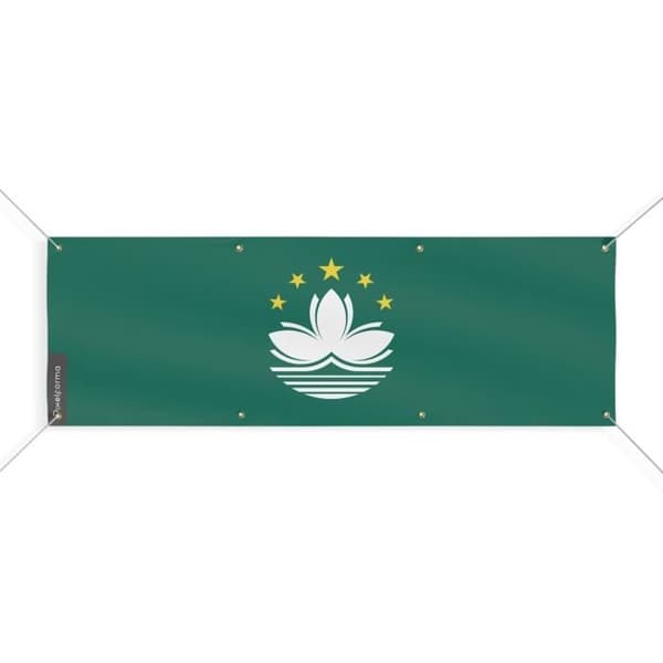 Macaon lippubanneri 8 silmukkaa 190x570 cm
