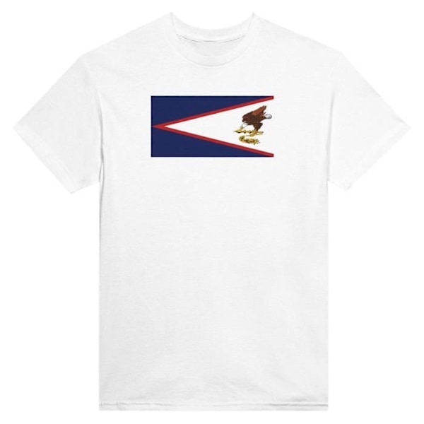 American Samoa Flag T-paita valkoisena Vit XXL