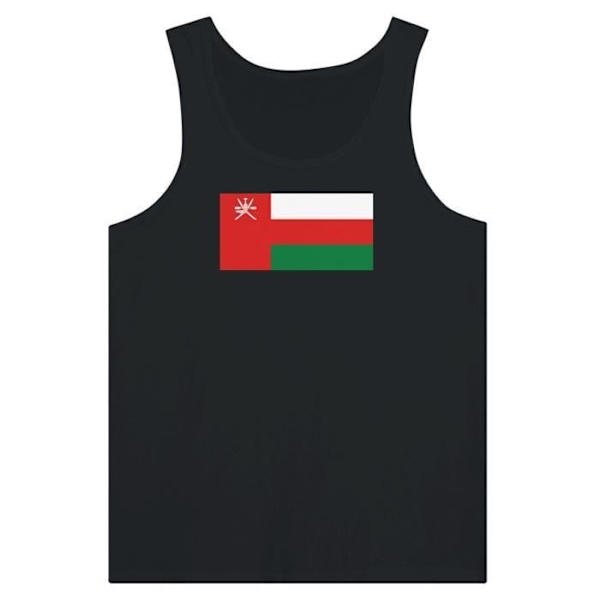 Oman Flag Tank Top i Sort Svart XL