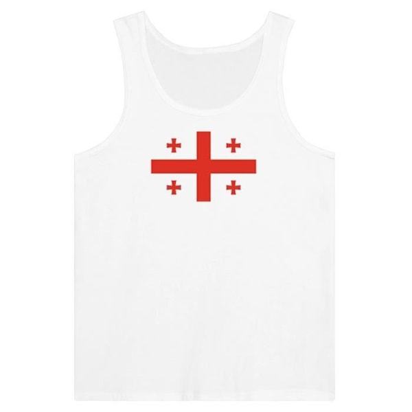 Georgia Flag Tank Top i hvid Vit S