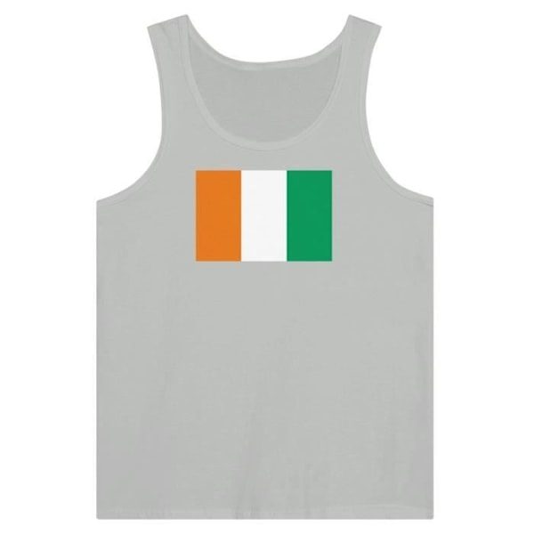 Ivory Coast Flag Tank Top i Grå Grå XL