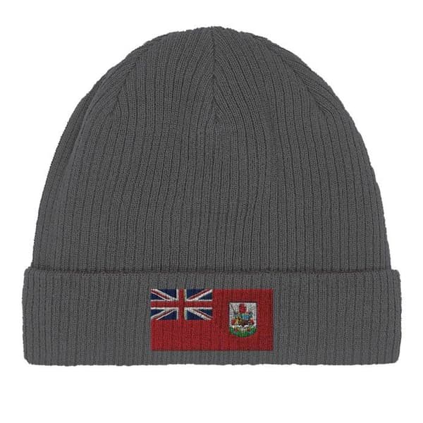 Hatt Flagga Bermuda i Grå Grå
