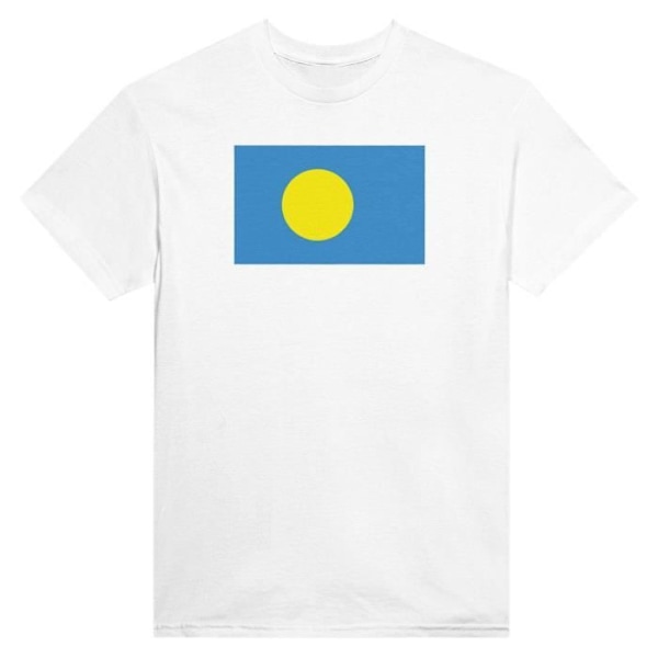 Palau Flag T-shirt i hvid farve Vit XXL