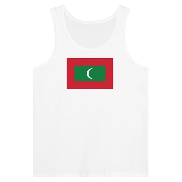 Maldiverne Flag Tank Top i hvid Vit S