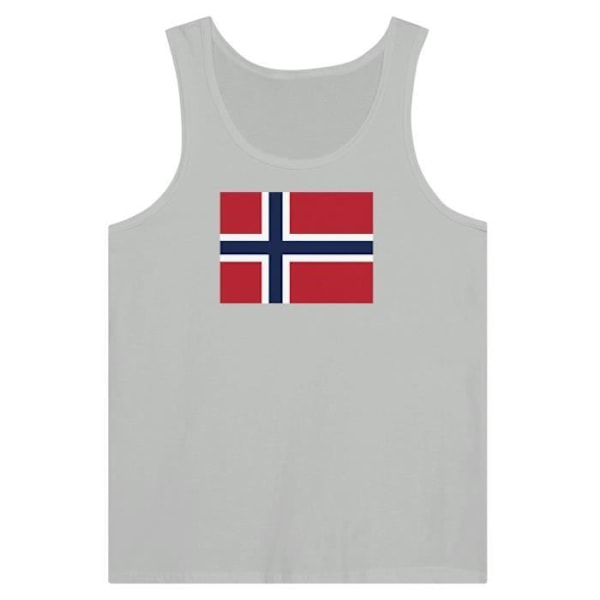 Norway Flag Tank Top i Grå Grå M