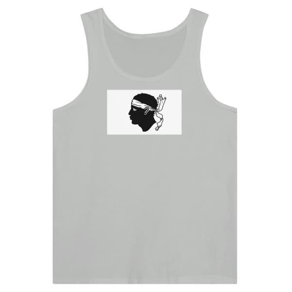 Corsica Flag Tank Top harmaa Grå M