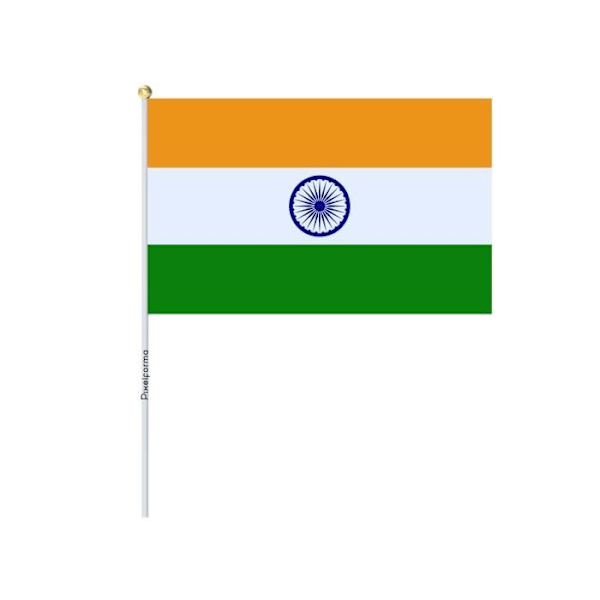 Partier Mini Flag of India i 20x30cm i 50 stykker