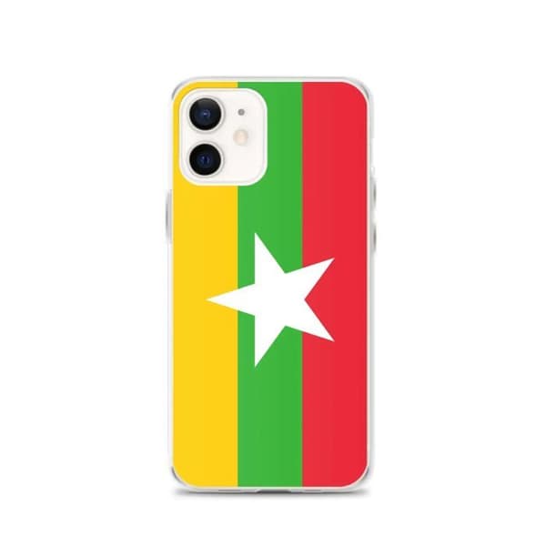 Burma Flag iPhone 12 -kotelo Burmas flagga