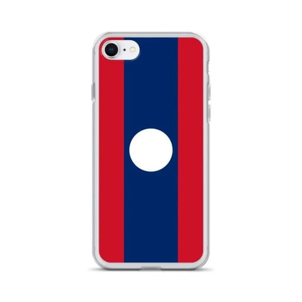Coque Telefon Flag Laos - iPhone 8 Flerfärgad