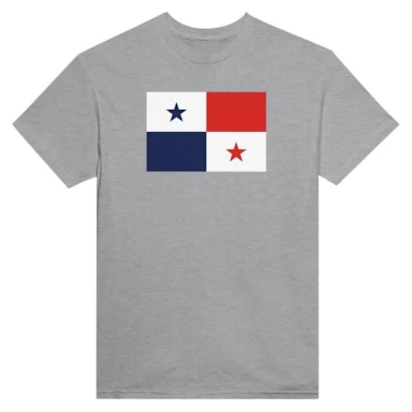 Panama Flag T-shirt i grå farve Grå S