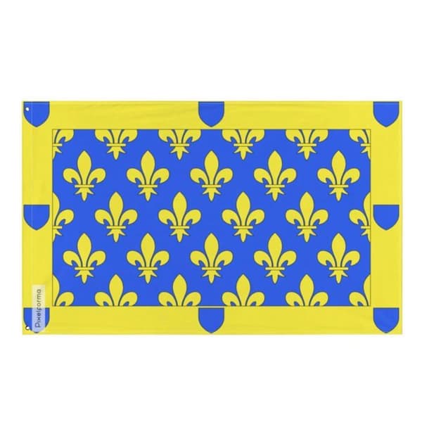 Flag - Ardèche - Version 1 - 96 x 144 cm - Polyester - Double-sided print Flerfärgad