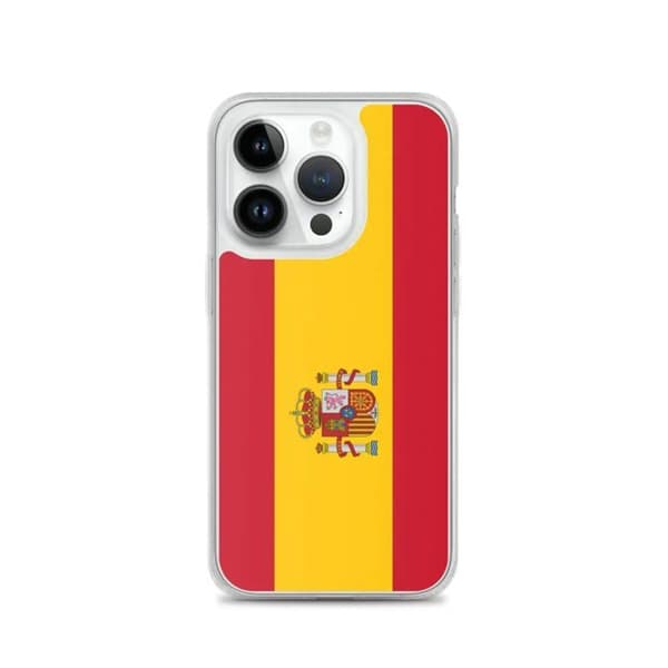 iPhone Cover - Spanien Flag - iPhone 14 Pro - Fleksibel - Multifarvet - Vertikalt Design Flerfärgad