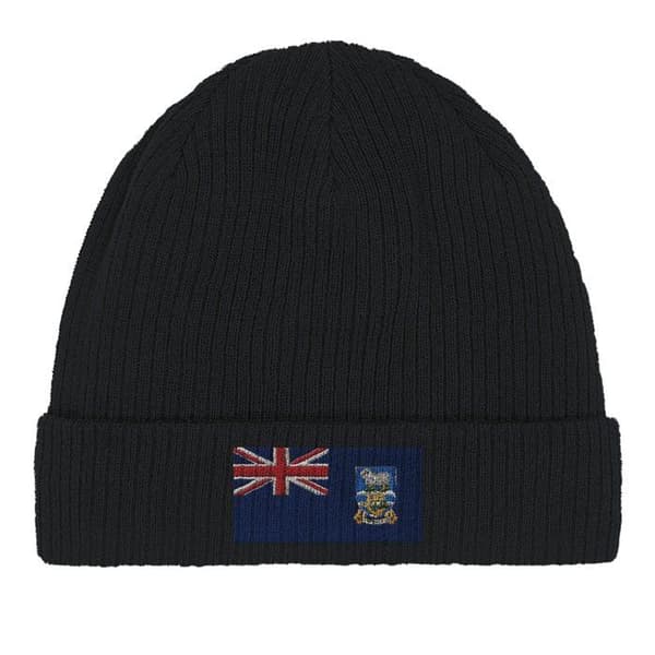 Bonnet Drapeau Falklands i Sort Svart