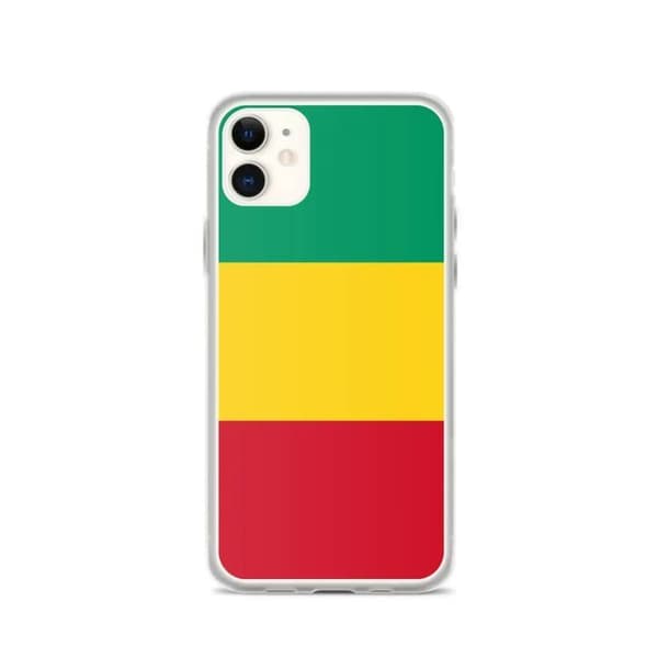 Coque Telefon Flag Guinea - iPhone 11 Flerfärgad