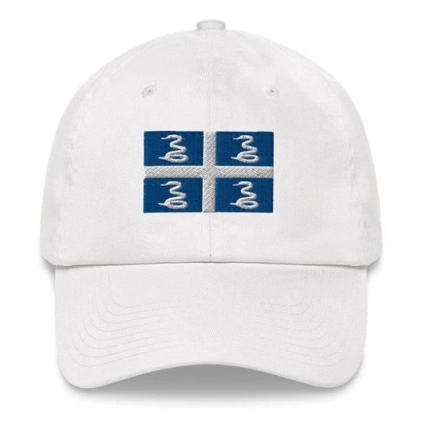 Martinique Flag Cap versio 1 Valkoinen