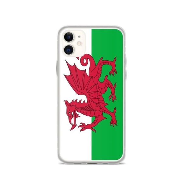 Coque til iPhone - PIXELFORMA - iPhone 11 - Wales flag - Slank design - Blødt silicone Flerfärgad