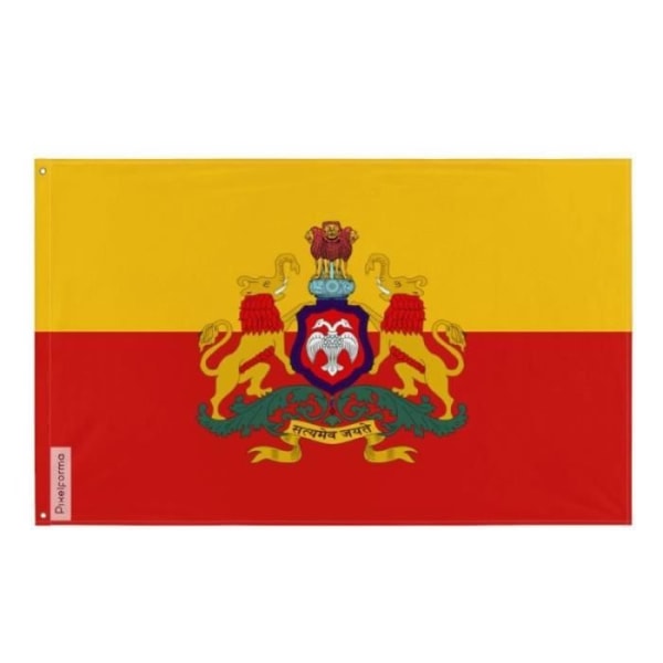 Inofficiell flagga av Karnataka förslag 192x288cm i polyester