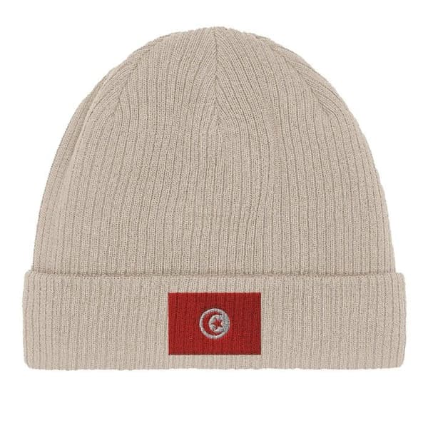 Beige Tunisian Flag Cap Beige