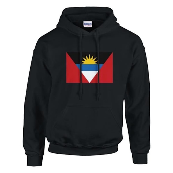 Antigua and Barbuda Flag -huppari mustana Svart jag