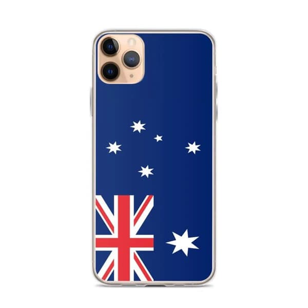 iPhone Cover - Australsk Flag - iPhone 11 Pro Max - Blød - Multifarvet - Lodret Flerfärgad