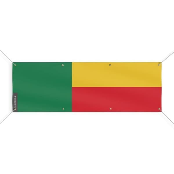 Beninin lippubanneri 8 silmukkaa 50x150 cm