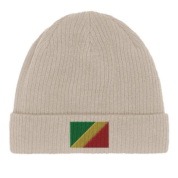 Hatte Flag republiken Congo i beige Beige