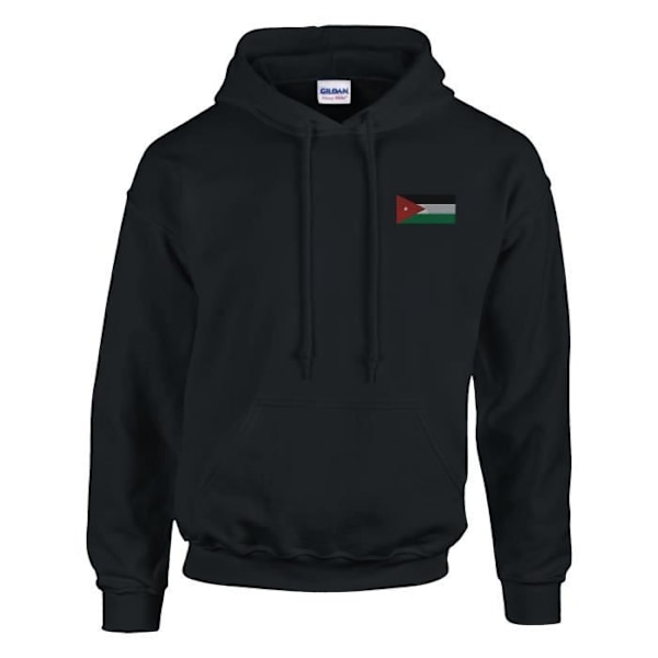 Jordan Flag -kirjontahuppari mustana Svart XXXL