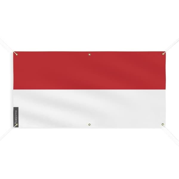 Monacon lippu 6 silmukkaa 80x160cm polyesteriä