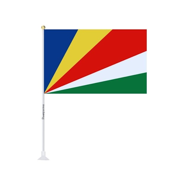 Miniflag sugekop Seychellernes flag 14x21cm i 1 stk