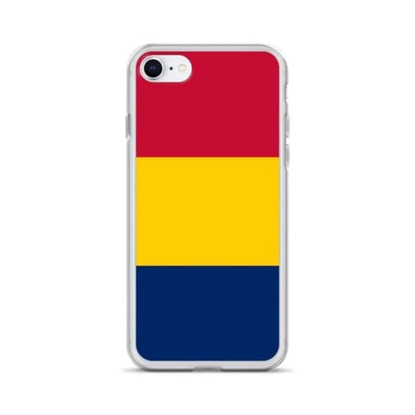 Telefonfodral Tchad Flagga - iPhone 7 Flerfärgad