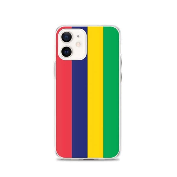 Coque - PIXELFORMA - iPhone 12 - Mauritaniens flag - Fuld beskyttelse - Fleksibel Mauritius flag