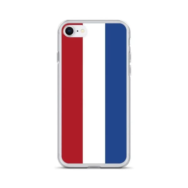Coque iPhone - Flag Holland - iPhone 8 Plus - Fleksibel - Multifarvet - Vertikal Flerfärgad