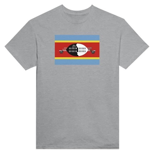 Eswatini Flag T-shirt i grå farve Grå XXXL