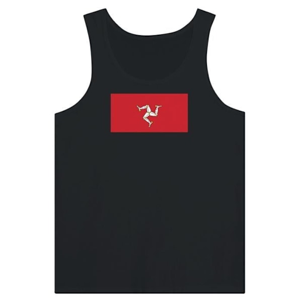 Isle of Man Flag Tank Top i sort Svart XS