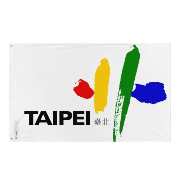 Taipein lippu 128x192cm polyesteriä